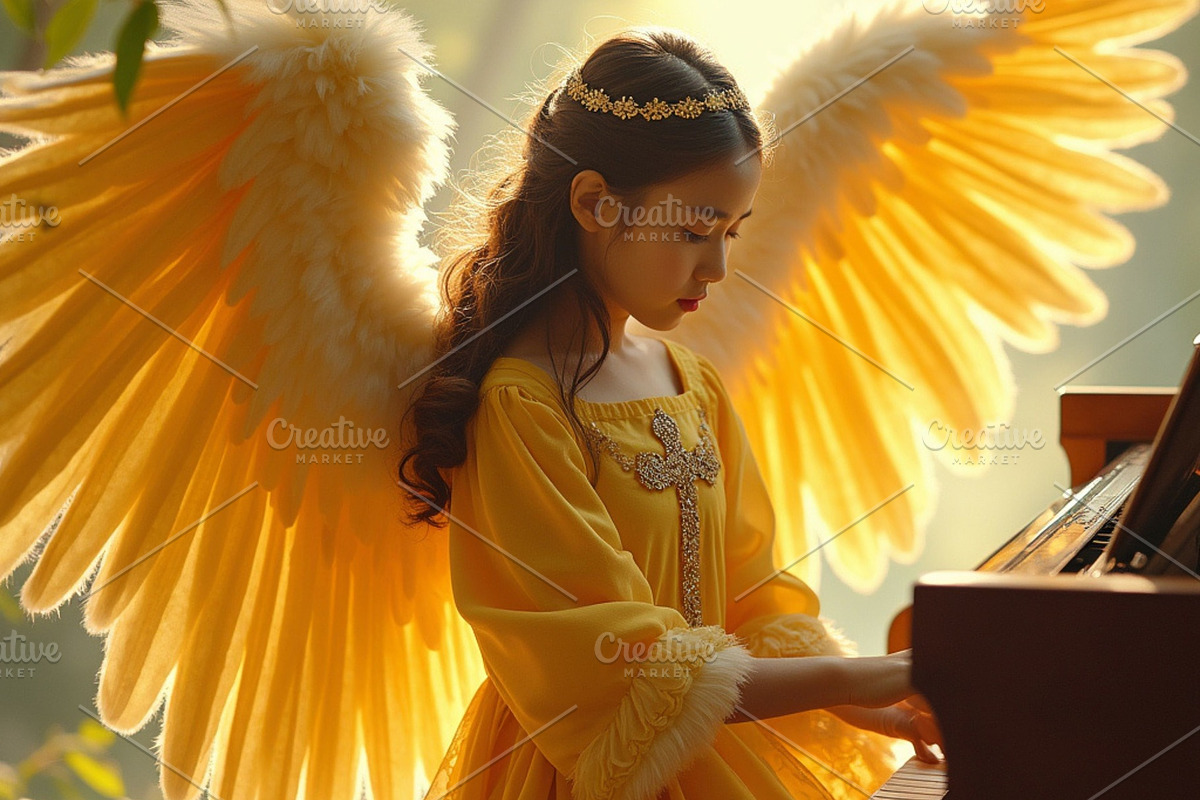 Pianist , Angel in bright yellow, a Person Photo by PLUM&FIGS (Photo 2 of 2)
