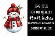 Red Buffalo Plaid Christmas Clipart, an Illustration by Designking (Thumbnail 4 of 5)
