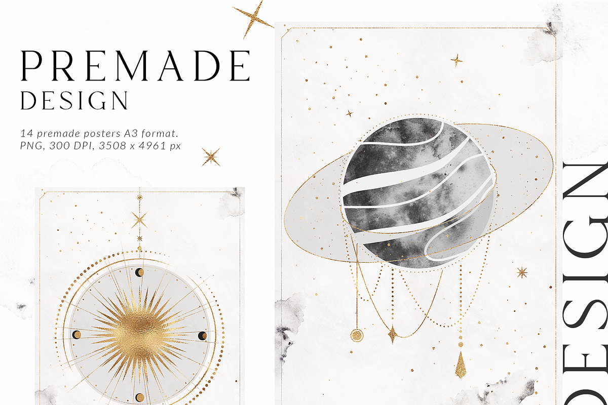 Gentle cosmos - celestial collection, a Texture Illustration by Pamyatka Shop (Photo 3 of 20)