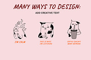 22 Funny cats vector illustration 2, an Animal Illustration by Yanakicc (Thumbnail 3 of 10)