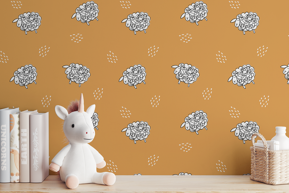 Cute Sheeps Seamless Pattern, a Pattern Graphic by Marketello Studio (Photo 3 of 14)