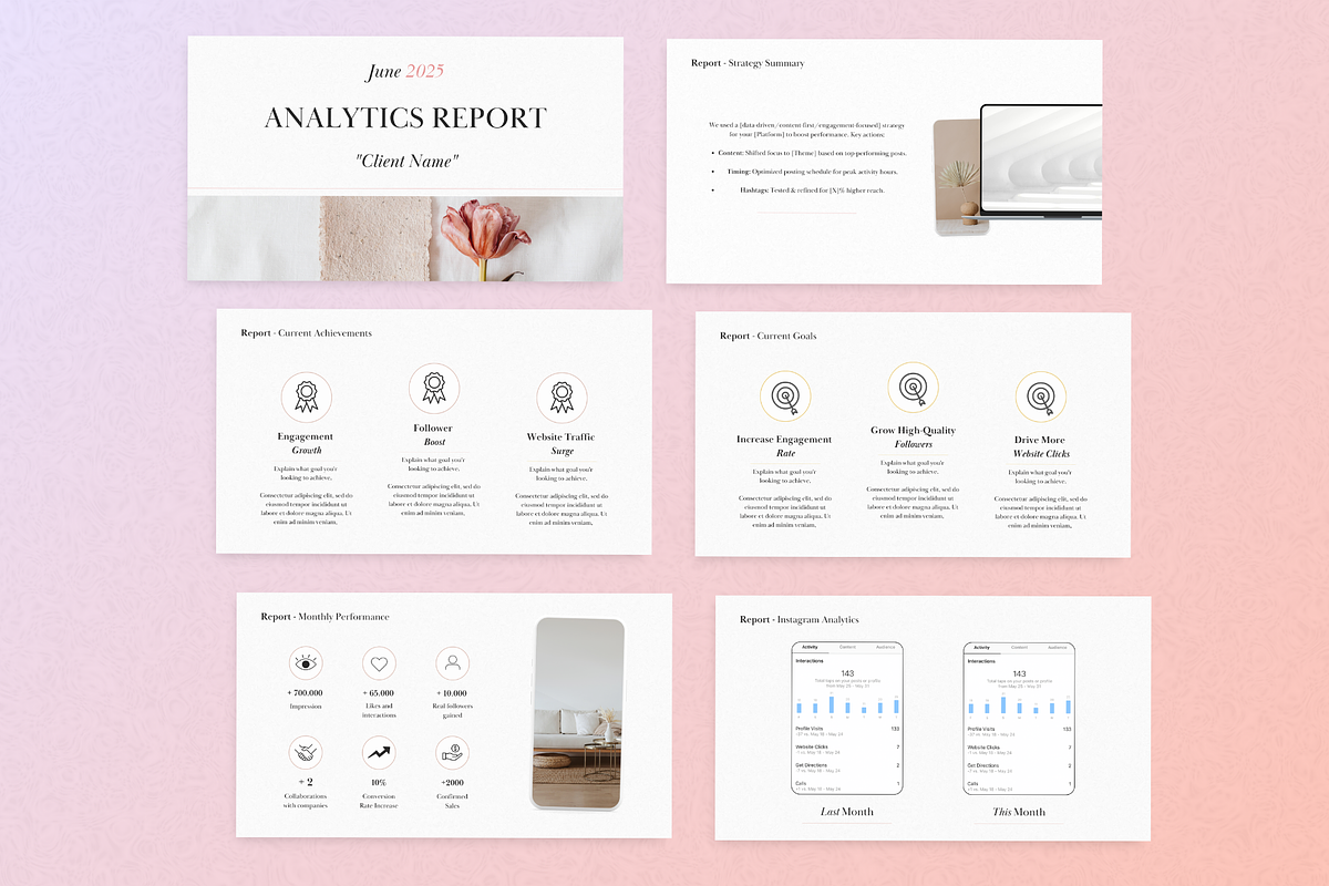 Social Media Analytics Report, a Presentation Template by PittaFinePrint (Photo 4 of 6)
