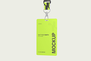 Corporate ID Card Badge Mockup PSD, a Product Mockup by graphypix