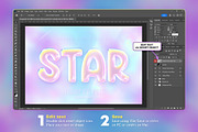 Holographic Balloon Text Effect, a Layer Style Add-On by Andrew Skoch Design (Thumbnail 5 of 5)