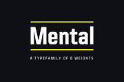 Mental, a Sans Serif Font by Horizon Type Foundry (Thumbnail 1 of 8)