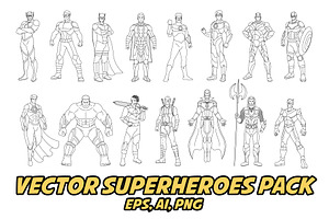 Vector Superheroes Pack