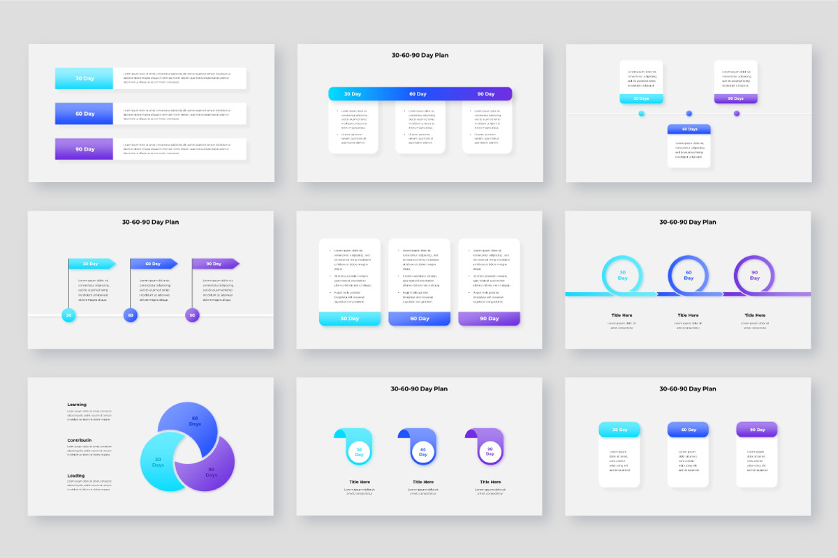 30-60-90 Day Plan Presentation, a Presentation Template by Abert (Photo 8 of 12)