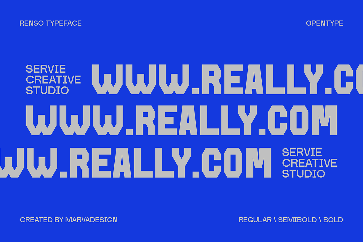 Renso Fonts, a Sans Serif Font by Marvadesign (Photo 10 of 10)