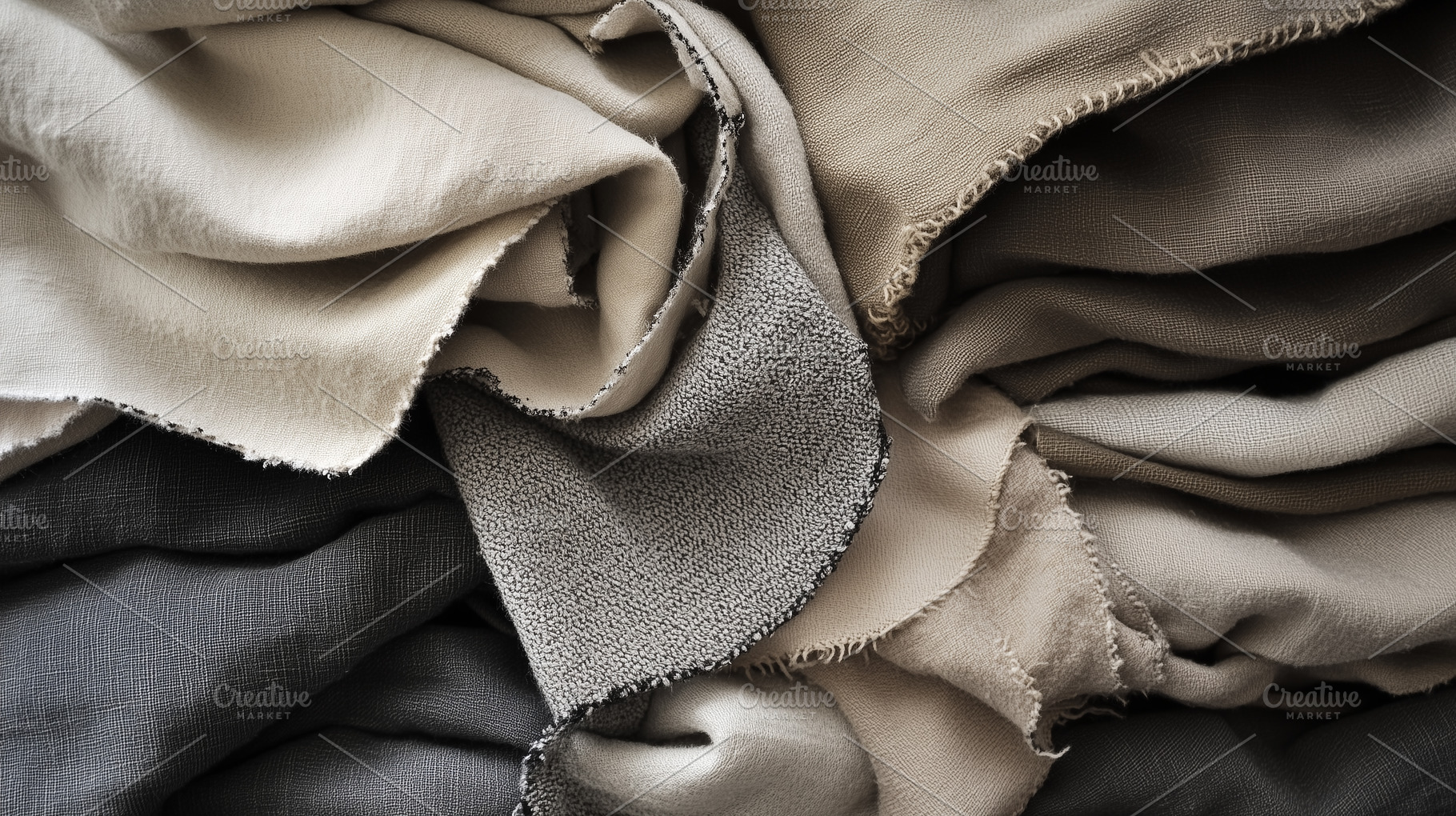 Collection of soft fabrics, a Beauty & Fashion Photo by MistyDay