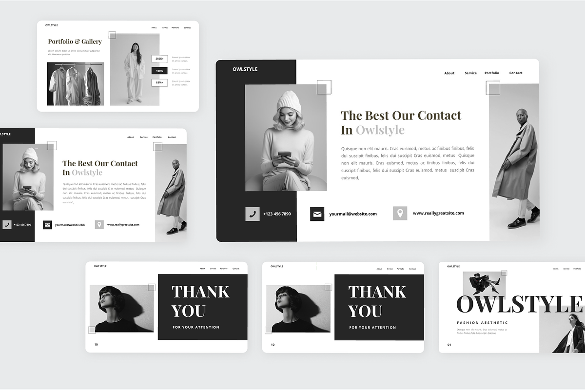 Owlstyle - Fashion Aesthetic Keynote, a Presentation Template by SquidPixey (Photo 6 of 6)