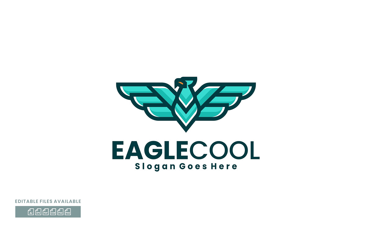 Eagle Simple Mascot Logo, a Branding & Logo Template by ivan_artnivora