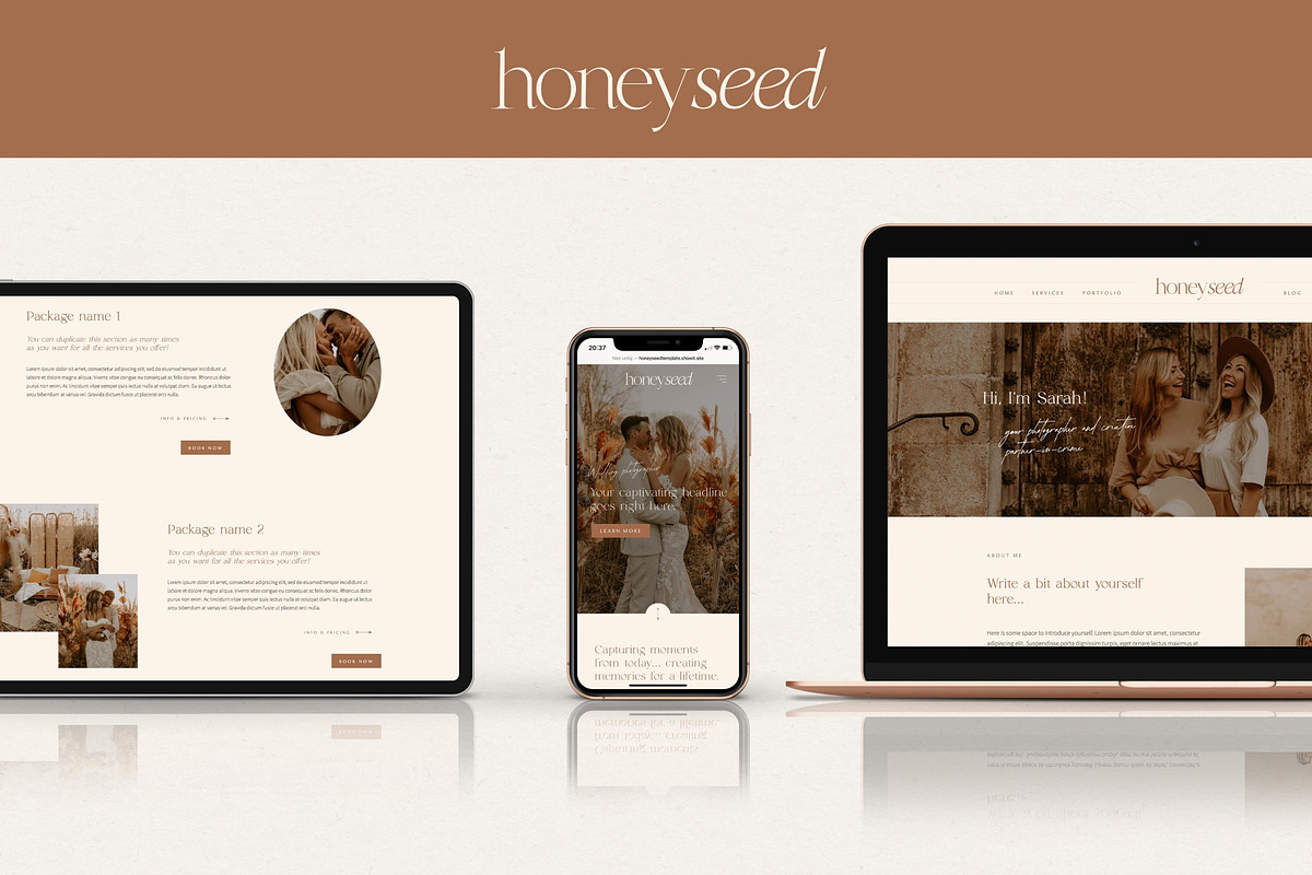 Boho Showit Website Template, a Websites & App Template by Wonderlik Webdesign (Photo 2 of 4)