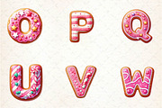 Pink Christmas Gingerbread Alphabet, an Illustration by CreationArt (Thumbnail 6 of 7)