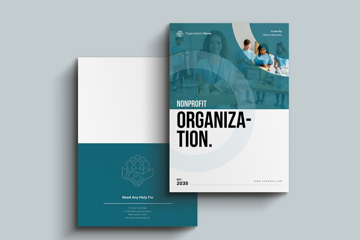 Nonprofit Charity Brochure Template, a Brochure Template by NorthPeak (Photo 8 of 9)
