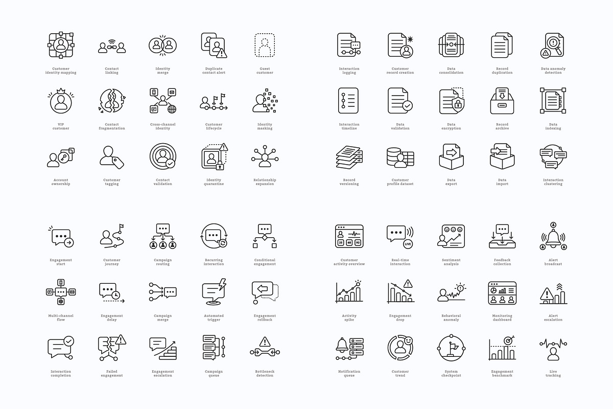 CRM Dashboard Icons, an Outline Icon by vexper (Photo 9 of 10)
