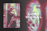 Lost Signal Effect for Posters, a Layer Style Add-On by Design Squad (Thumbnail 1 of 2)