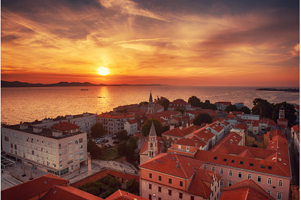 Top view of the Zadar, Croatia., an Architecture Photo by Nature and travel