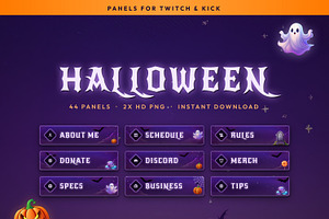 Halloween Twitch & Kick Panels