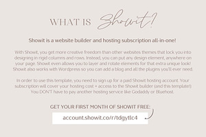 Showit Website Template - Kimberly