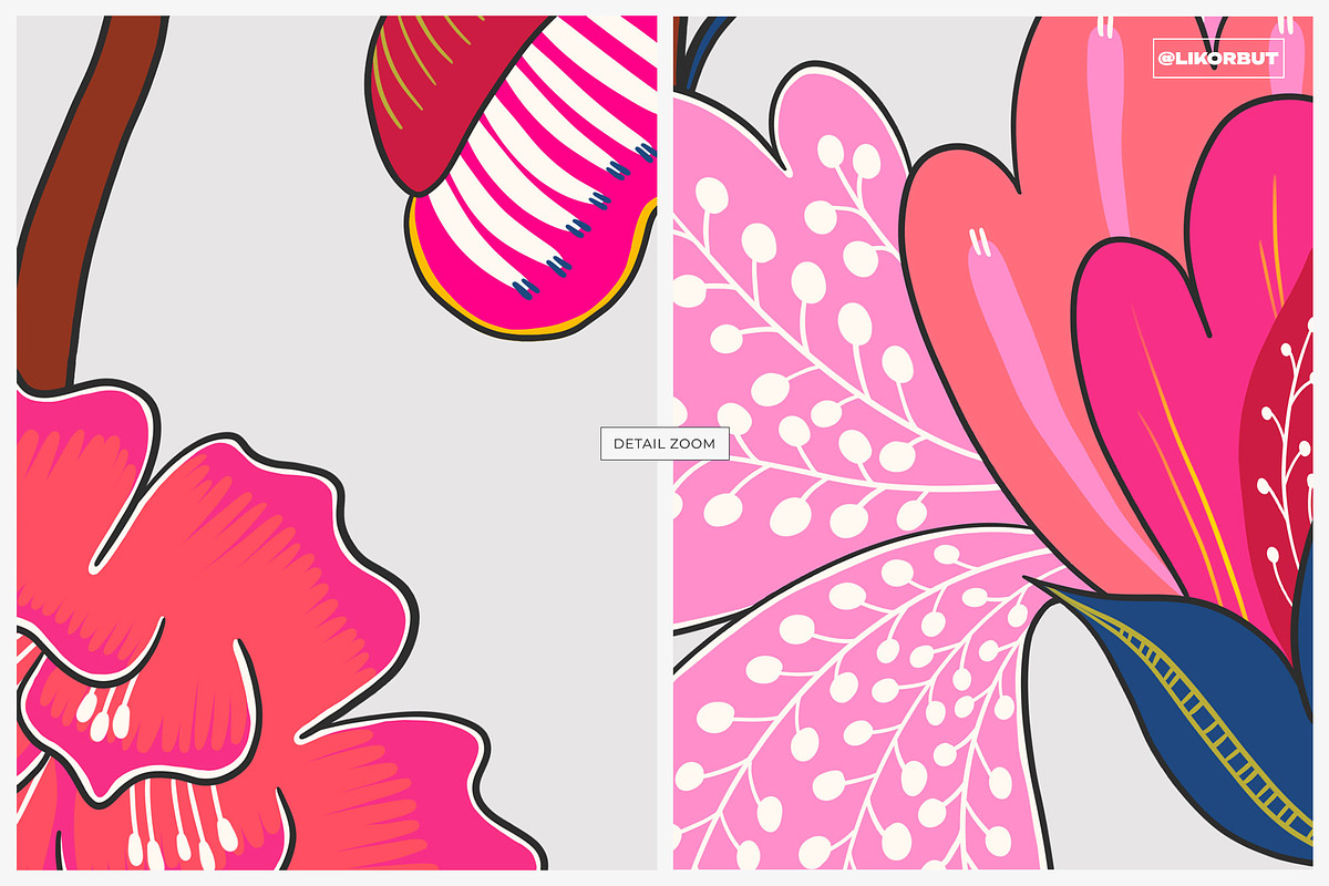 Boho Chintz Oriental Ethnic Pattern, a Pattern Graphic by likorbut (Photo 5 of 11)