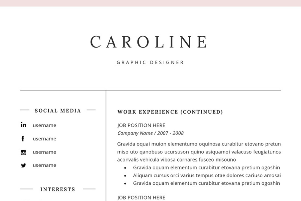 Professional Resume/CV Template, a Resume Template by GResume (Photo 9 of 9)