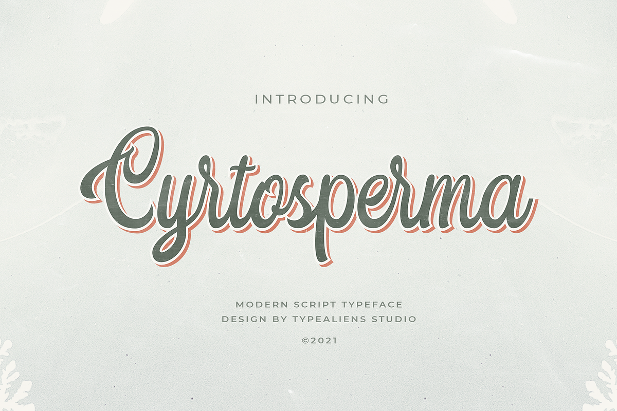 Cyrtosperma, a Script Font by ilhamtaro (Photo 1 of 10)