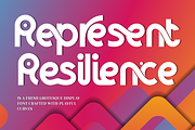 Represent Resilience - Art Deco Font, a Sans Serif Font by 177Studio (Thumbnail 1 of 8)
