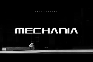 MBF Mechania - futuristic bold font