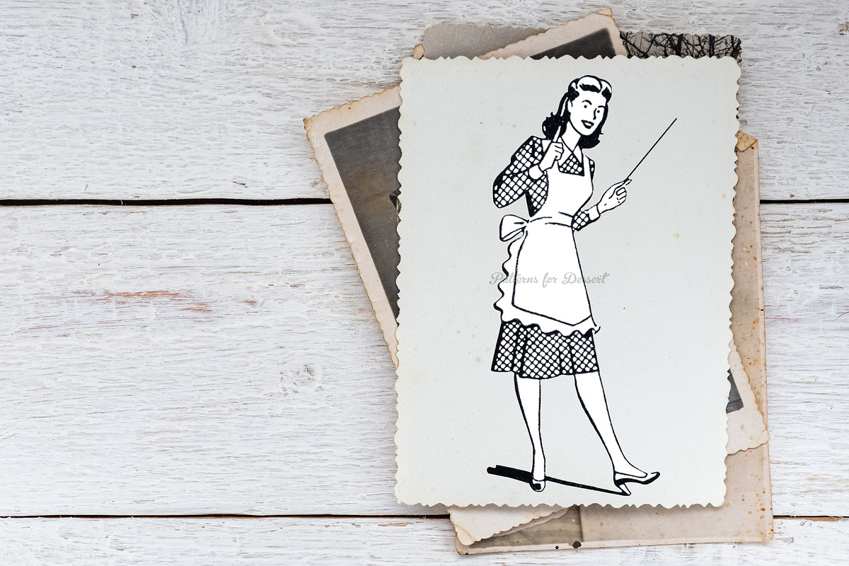 Black & White Mother's Day Clipart, a Person Illustration by Patterns for Dessert (Photo 4 of 4)