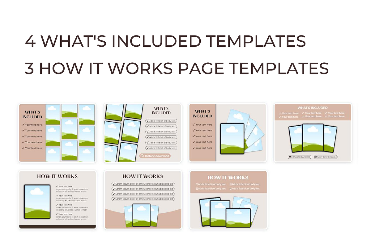Printable Mockup Template US Letter, a Books & Magazine Mockup by NoemieDesigns (Photo 5 of 5)