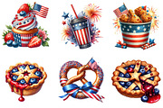 4th of July Fast Food Sublimation, an Illustration by DreamArtGraphic (Thumbnail 3 of 4)