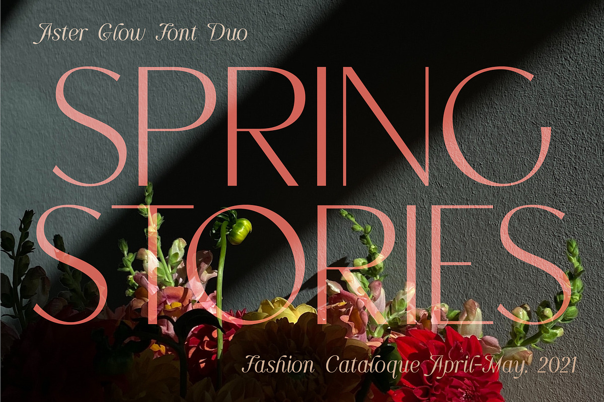 Aster Glow | Spring font duo, a Sans Serif Font by Anna Zakharchenko (Photo 13 of 19)