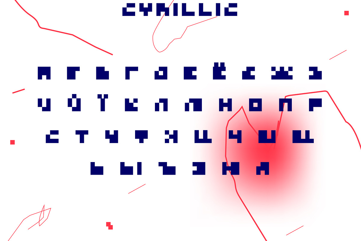 Decorative minimalistic pixel font, a Font by VyacheslavKolb (Photo 4 of 5)