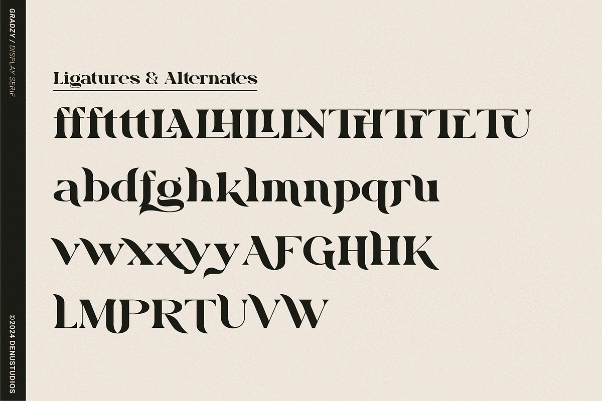 Gradzy | Display Serif Font, a Serif Font by Denustudios (Photo 11 of 13)