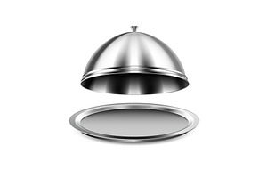 Restaurant Cloche Vector