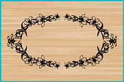 50 Botanical Border Collection Bundl, an Illustration by Creativeshirt (Thumbnail 3 of 4)