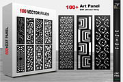 Set of 100 narrow decorative panels, a Graphic by CncCutModel (Thumbnail 1 of 6)