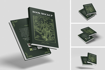 Book Mockup, a Books & Magazine Mockup by HanaSaka_Studio