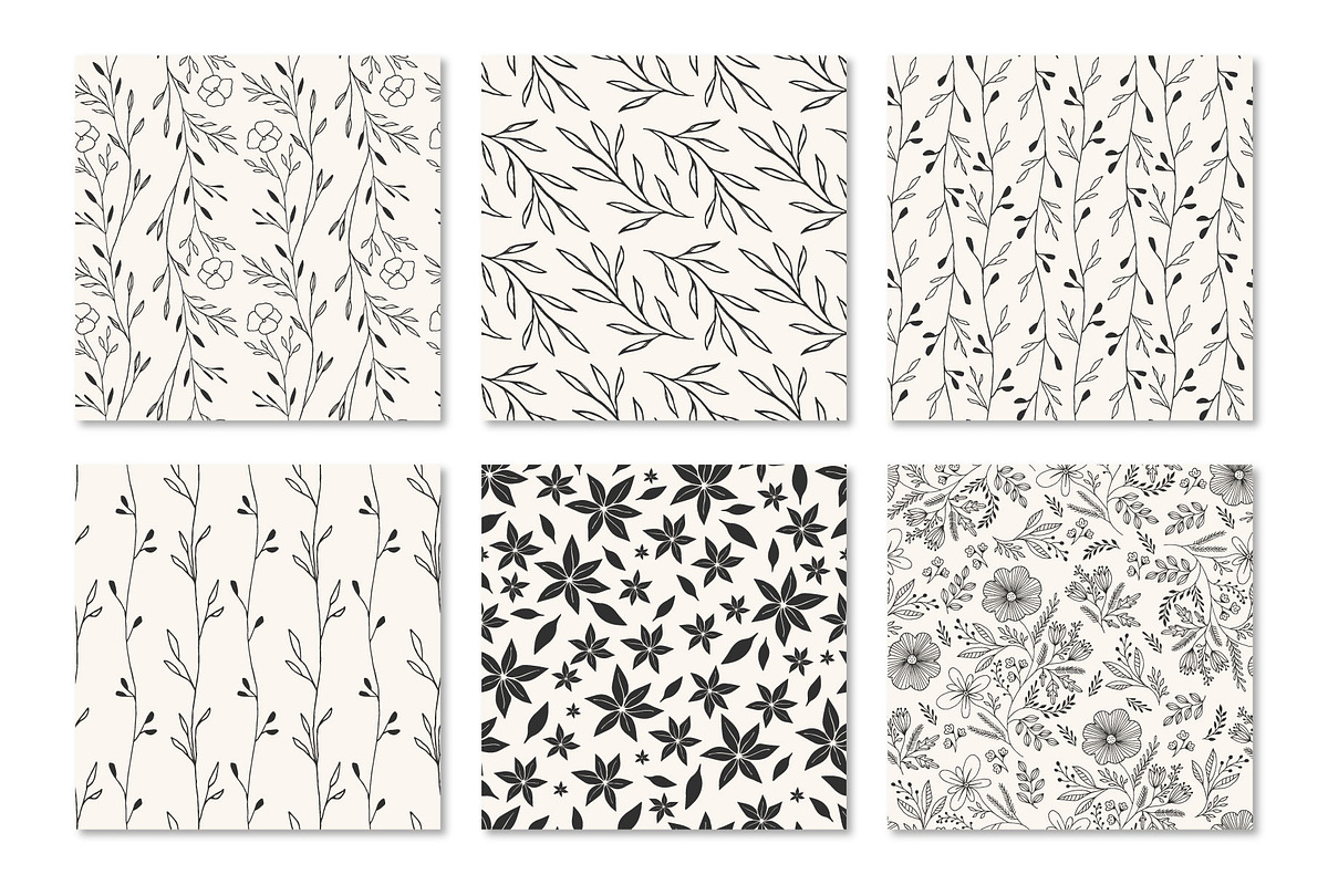 30 Botanical patterns, a Pattern Graphic by Anatartan Design (Photo 5 of 6)