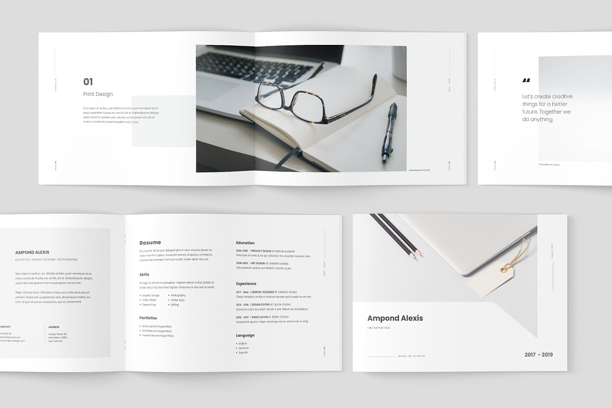 Design Portfolio Template, a Brochure Template by Meenom Templates (Photo 2 of 9)