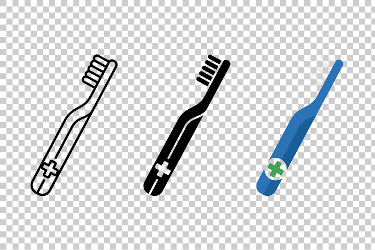 Medical Toothbrush Vector Icon Set, an Object Graphic by Artonix (Photo 3 of 3)
