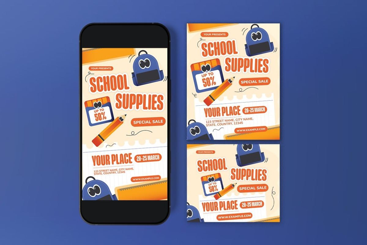 School Supplies Sale Flyer preview 3