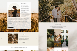 Wedding Photographer Website WIX