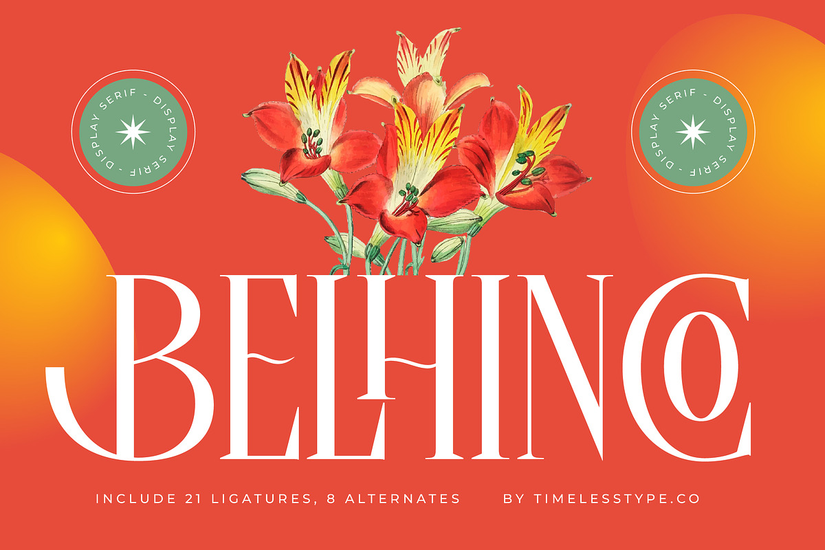 Belhinco Luxury Display Serif Font, a Serif Font by timelesstype.co (Photo 1 of 20)