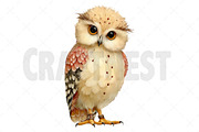 Funny Spring Owl Clipart, an Illustration by Craft Nest (Thumbnail 10 of 12)