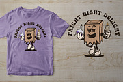Halloween Paper Bag Vintage Cartoon, an Illustration by vectstudio (Thumbnail 3 of 5)