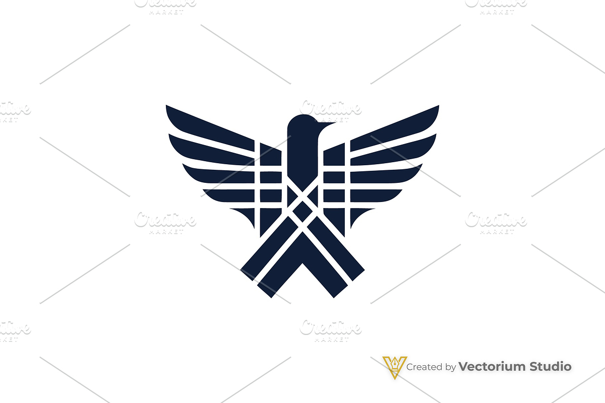 Geometric Eagle Emblem Logo, a Branding & Logo Template by Vectorium Studio (Photo 1 of 5)