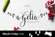Azelia, a Script Font by Deniz86 (Thumbnail 1 of 8)