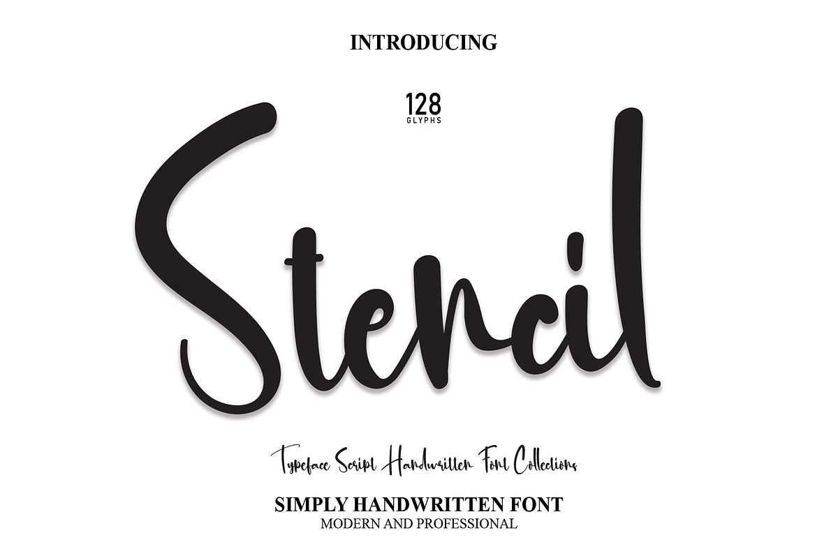 Stencil | Script Font, a Script Font by Scratchones (Photo 1 of 8)