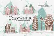 Cozy Winter Clipart Set, a Seasonal Illustration by Leonaa art (Thumbnail 6 of 11)